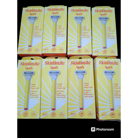 8 Schick skintimate spark razor handles 16 cartridges #1199